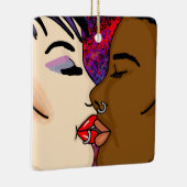 キス |クリスマス セラミックオーナメント (右)