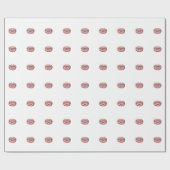 キス グリッター ピンク ホワイト メイク カッパー ローズ リップス ラッピングペーパー (フラット)