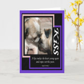 キス...グリーティングカード カード (黄色い花)