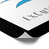 キス・ザ・スカイバードアート縁ど ポスター (角)