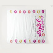 キス・ザ・ミス・グッバイ独身最後のパーティー背景 タペストリー (正面(横))