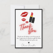 キス・ザ・ミス・グッバイ ブライズシャワー サンキューカード (正面)