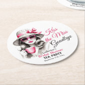 キス・ザ・ミス・グッバイ　ブライダルシャワーティーパーティー ラウンドペーパーコースター (アングル)