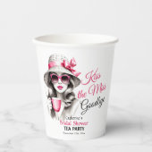 キス・ザ・ミス・グッバイ　ブライダルシャワーティーパーティー 紙コップ (正面)