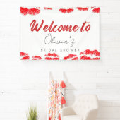 キス・ザ・ミス・グッバイ ブライダルシャワー ウェルカムサイン 横断幕 (インサイチュ)