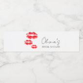 キス・ザ・ミス・グッバイ ブライダルシャワー ペットボトルラベル (シングルラベル)