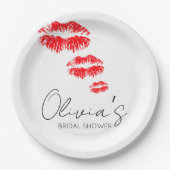 キス・ザ・ミス・グッバイ ブライダルシャワー ペーパープレート (正面)