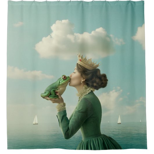 キス シャワーカーテン (正面)