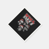 キス – デトロイトロックサンタ スタンダードカクテルナプキン (角)
