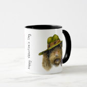 キス&ハグスバレンタインザドッグホリデーカード マグカップ (正面右)