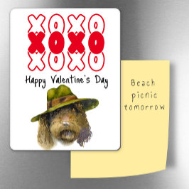 キス&ハグスバレンタインザドッグ冷蔵庫 マグネット