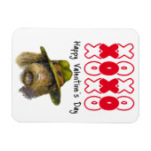 キス&ハグスバレンタインザドッグ冷蔵庫 マグネット (横)