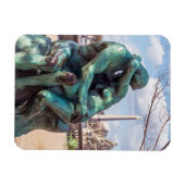 キス：パリ·チュイルリーのオーギュスト·ロダン マグネット (横)