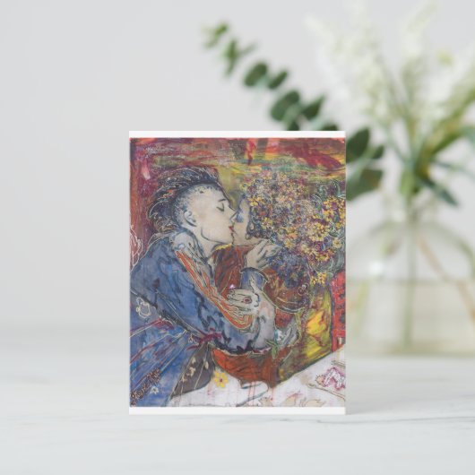 "キス" ポストカード (スタンド正面)