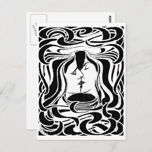 キス ポストカード (正面/裏面)