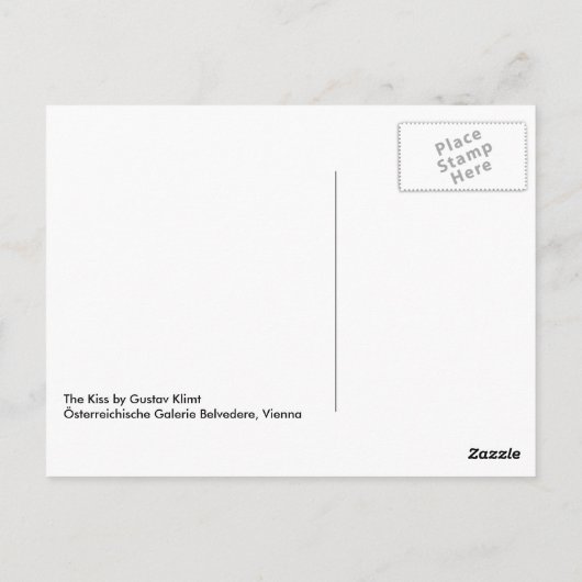 キス ポストカード (裏面)