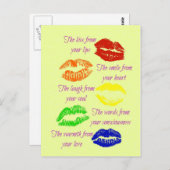 キス ポストカード (正面/裏面)