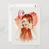 キス ポストカード (正面/裏面)