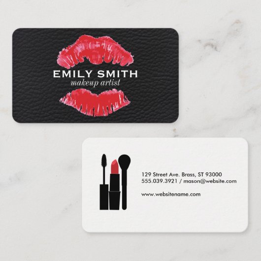 キス/メイクアップアクセサリー 名刺 (正面/裏面)
