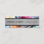 キス/メイクアップアーティスト/メイクアップパウダー スキニー名刺 (正面)