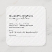 キス&モノグラム 予約カード (裏面)