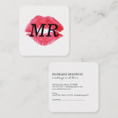 キス&モノグラム 予約カード (正面/裏面)