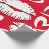 キス ラッピングペーパー (角)