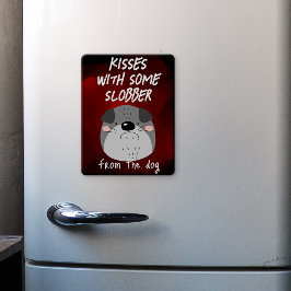 キス...何か怠け者と…バレンタインの冷蔵庫 マグネット