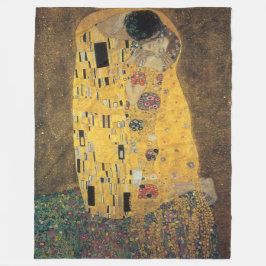 キス，再現，グスタフクリムト絵画，芸術， フリースブランケット