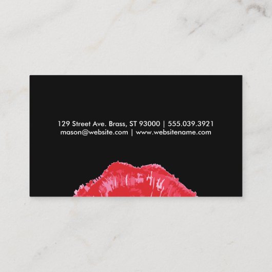 キス 名刺 (裏面)