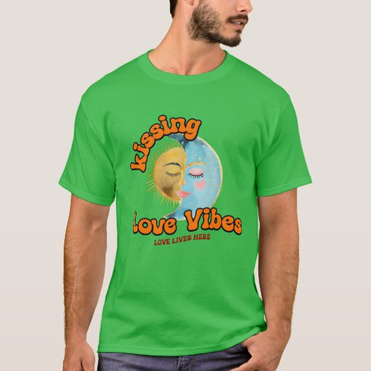 キス 愛のビブラブ 愛がここに生きてる 少年 Tシャツ (正面)