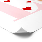 キス,愛,ハグタイポグラフィ写真バレンタインデー ポスター (角)