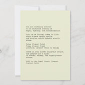 キス 招待状 (裏面)