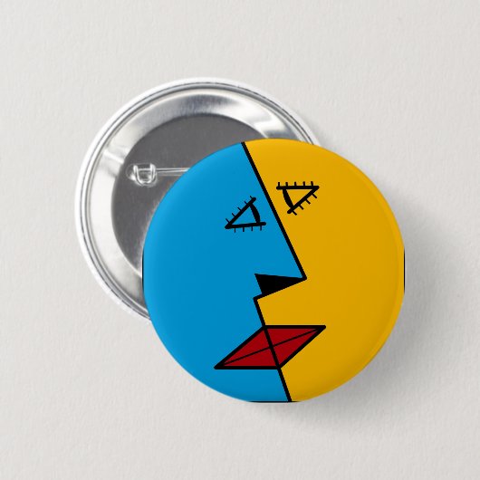 キス 缶バッジ (正面&裏面)