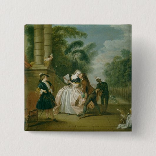 キス 缶バッジ (正面)