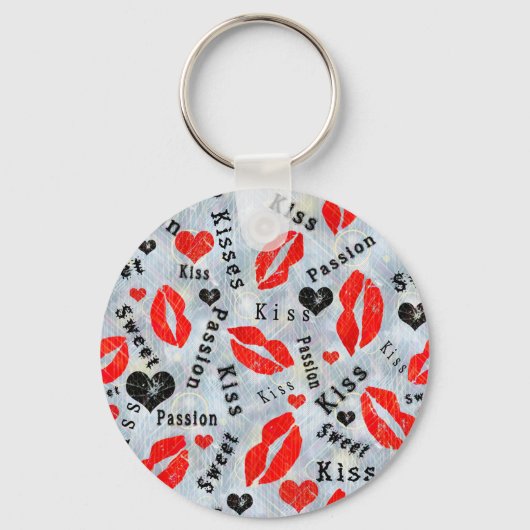 キス、赤い唇。 キーホルダー (正面)