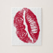 キス、赤い唇 ジグソーパズル (縦)