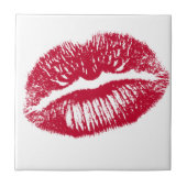 キス、赤い唇 タイル (正面)
