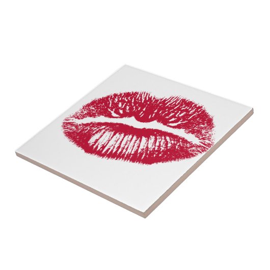 キス、赤い唇 タイル (側面)