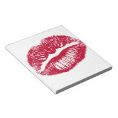 キス、赤い唇 ノートパッド (アングル)