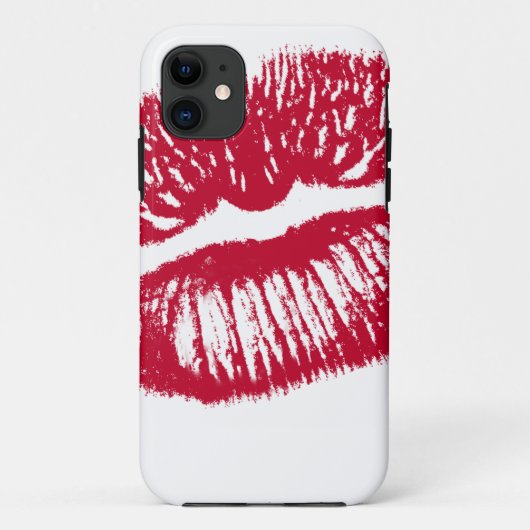 キス、赤い唇 Case-Mate iPhoneケース (裏面)
