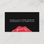 キス（黒/白） 名刺 (裏面)