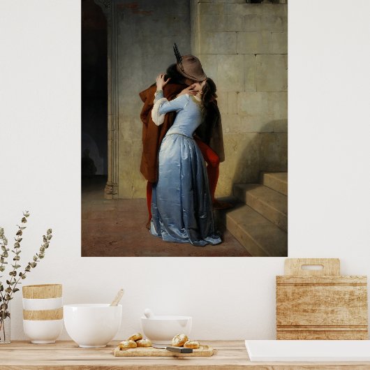 キス(1859) by Francesco Hayez – ポスター (キッチン)