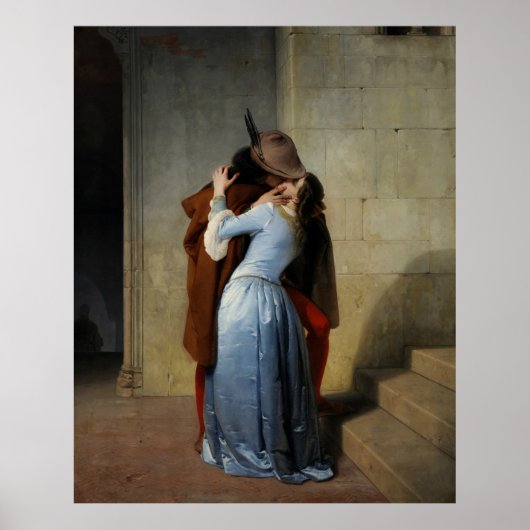 キス(1859) by Francesco Hayez – ポスター (正面)