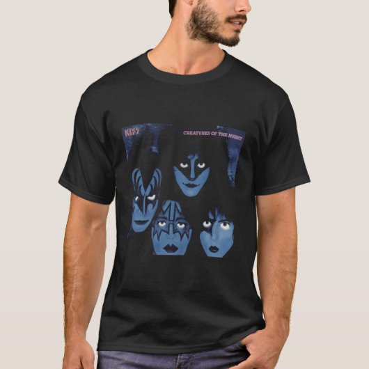 キス- 1982夜の生き物 Tシャツ (正面)