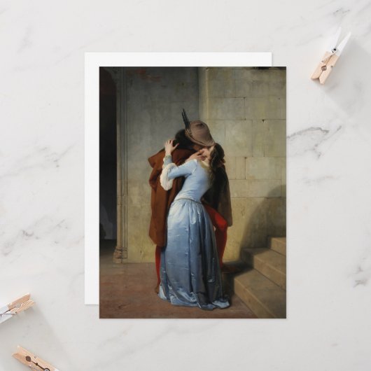 キス(by Francesco Hayez) カード (正面/裏面インサイチュ)