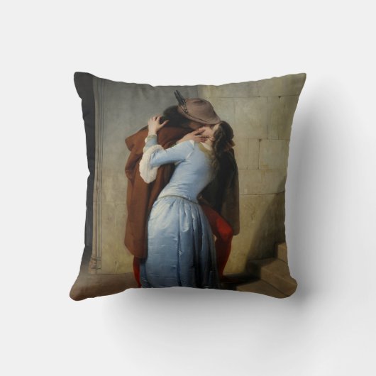 キス(by Francesco Hayez) クッション (裏面)