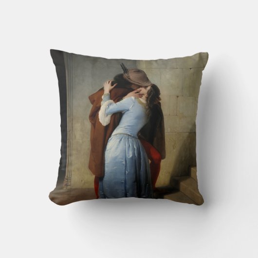 キス(by Francesco Hayez) クッション (正面)