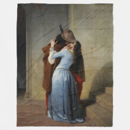 キス(by Francesco Hayez) フリースブランケット
