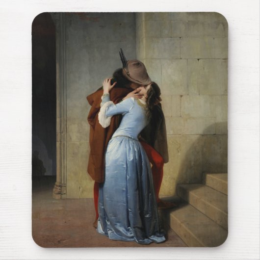 キス(by Francesco Hayez) マウスパッド (正面)